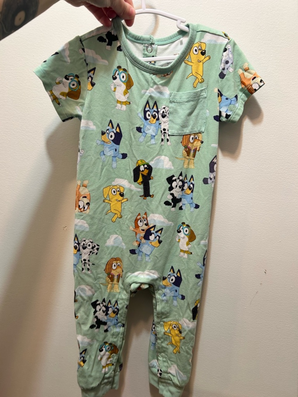 Little Sleepies Bluey Pant Romper with Pocket
